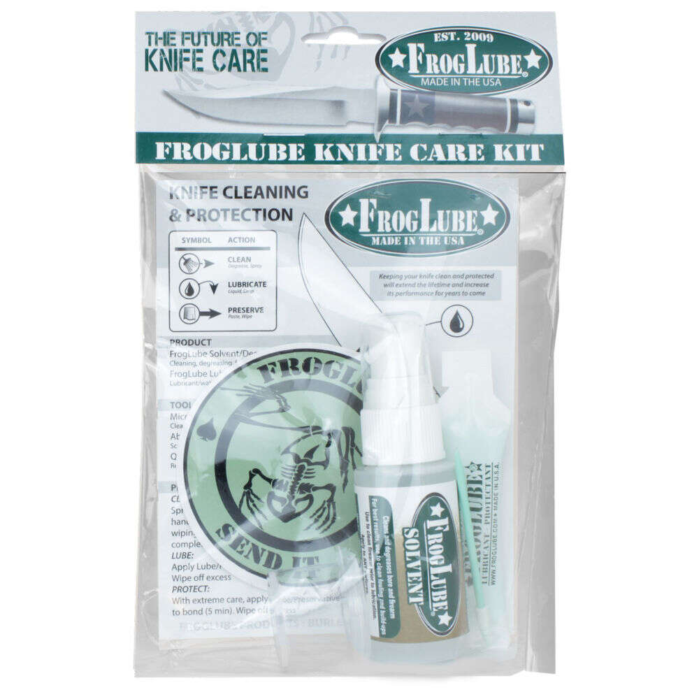 Cleaning Equipment Frog Lube 4.50" KNIFE CLEANING KIT 5OZ/5ML